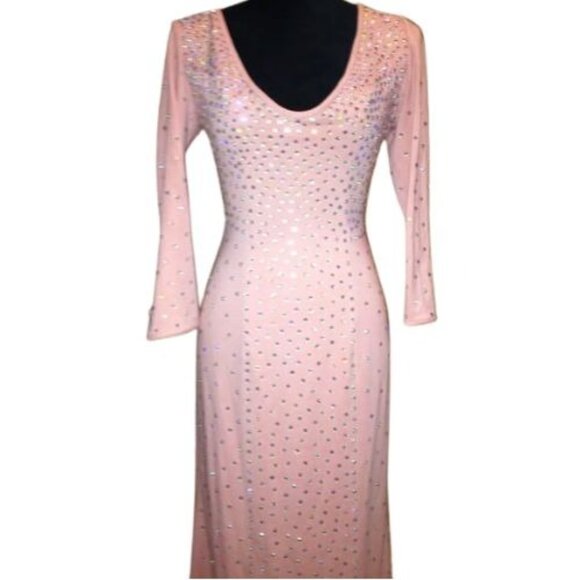 Wow Couture Luxurious Designer Swarovski Crystals Beaded Evening Prom Gown Dress - Picture 10 of 16